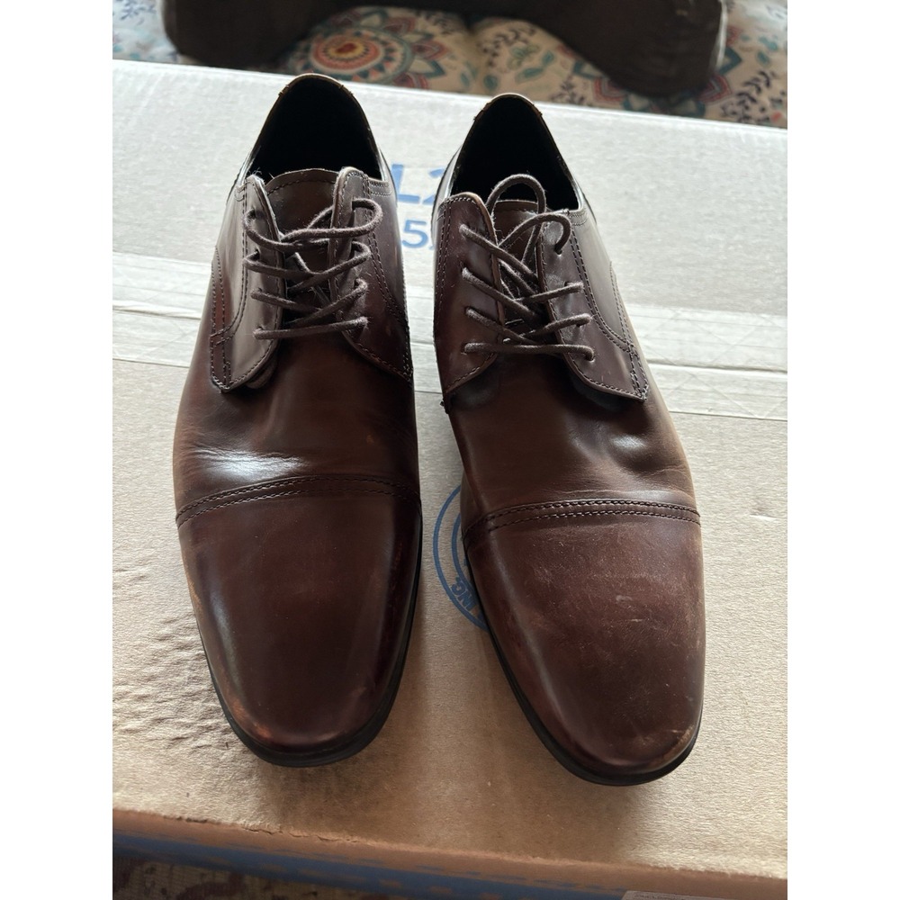 Mens Kenneth Cole Reaction Lace Up Shoes Size 8.5M Brown Dress, Casual, Business